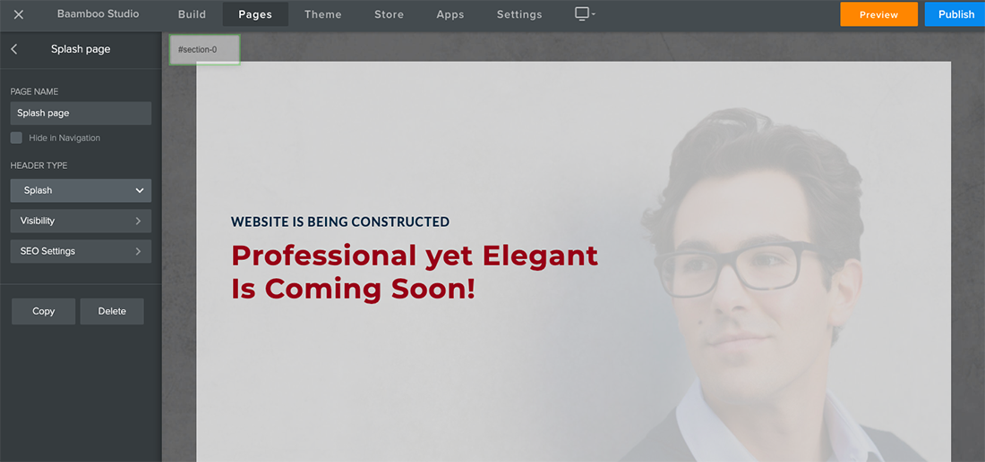 Create A Splash Page In Weebly