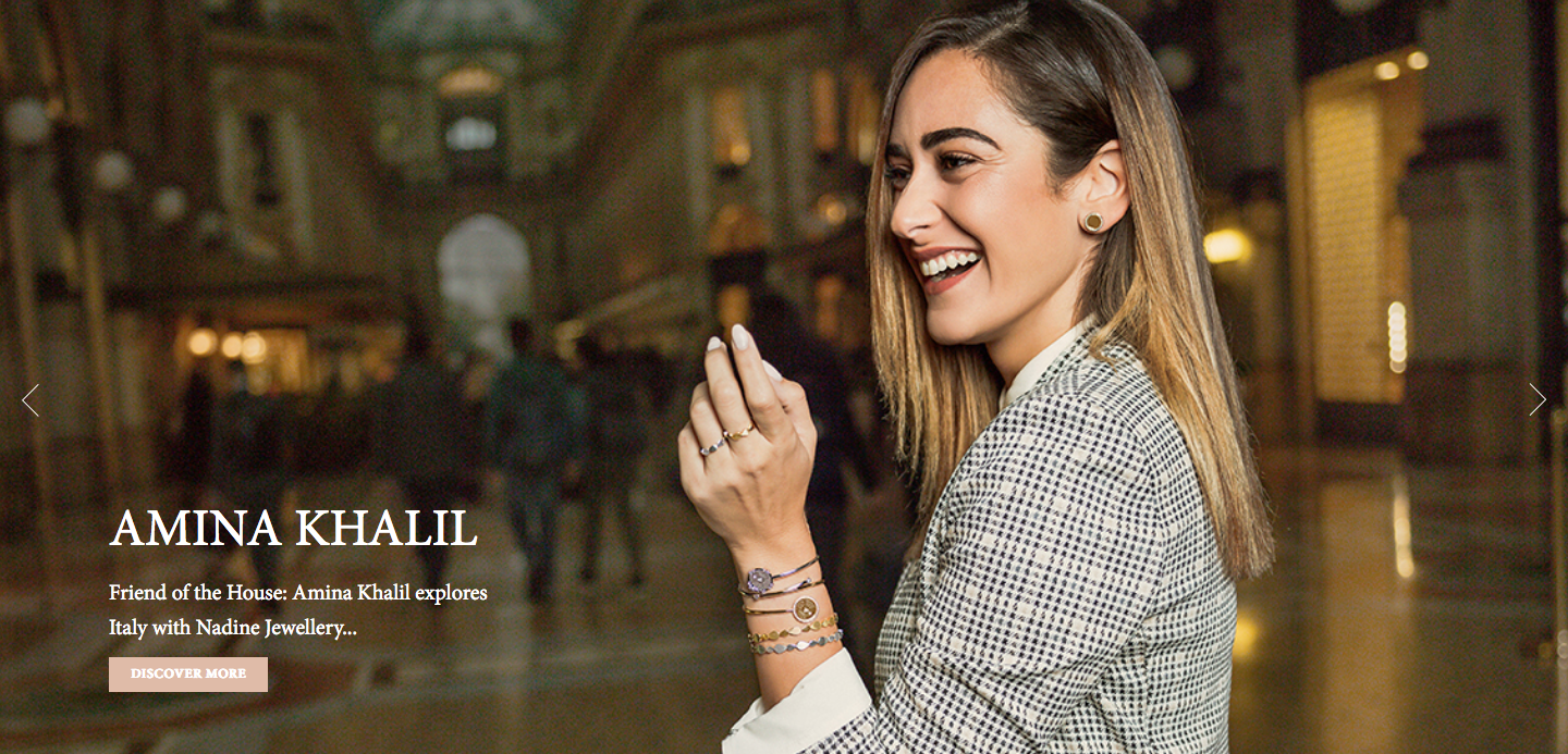 ecommerce website's header slider