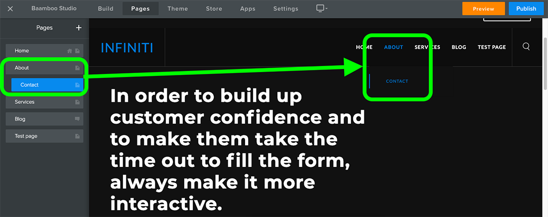 Make a drop down menu in Weebly