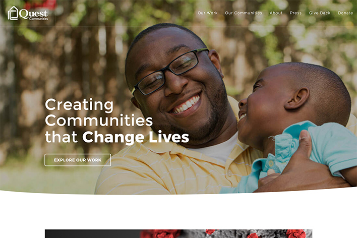 Case study website - Quest Communities