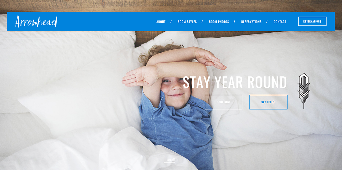 Finder Example Arrow Head Hotel Website