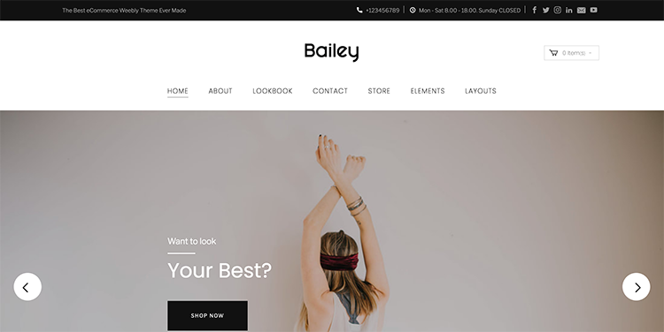 Linen Landing Page Layout
