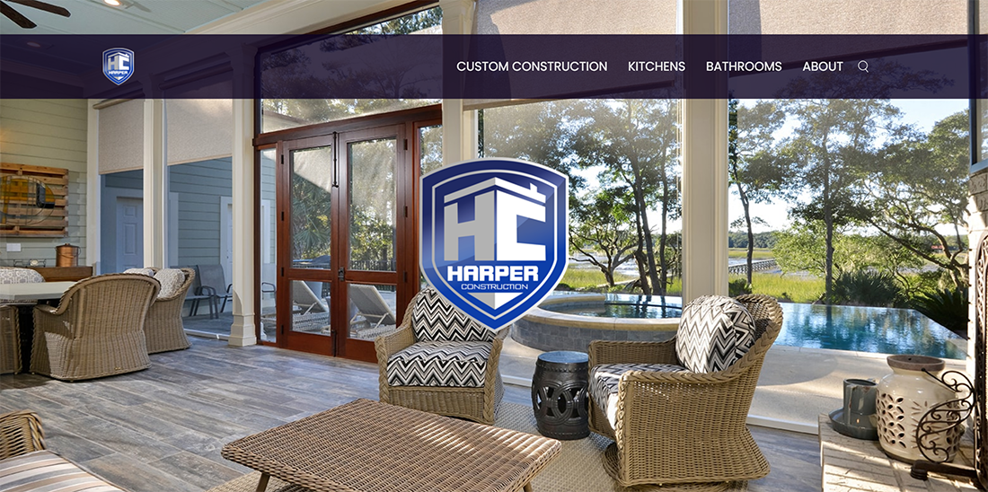 Harper Construction Website Example