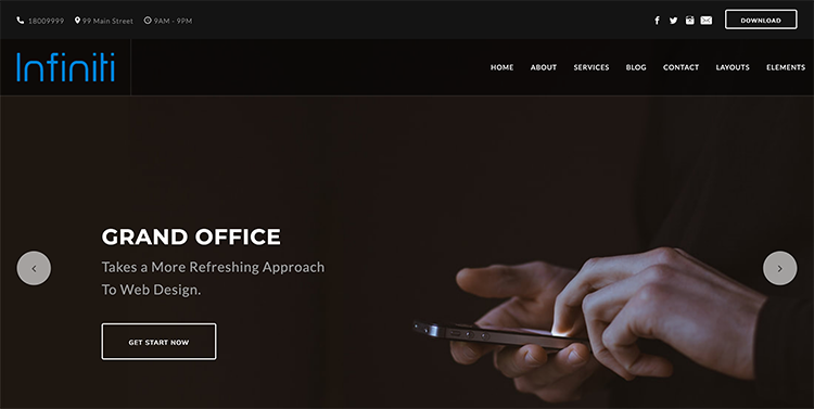 Linen Landing Page Layout