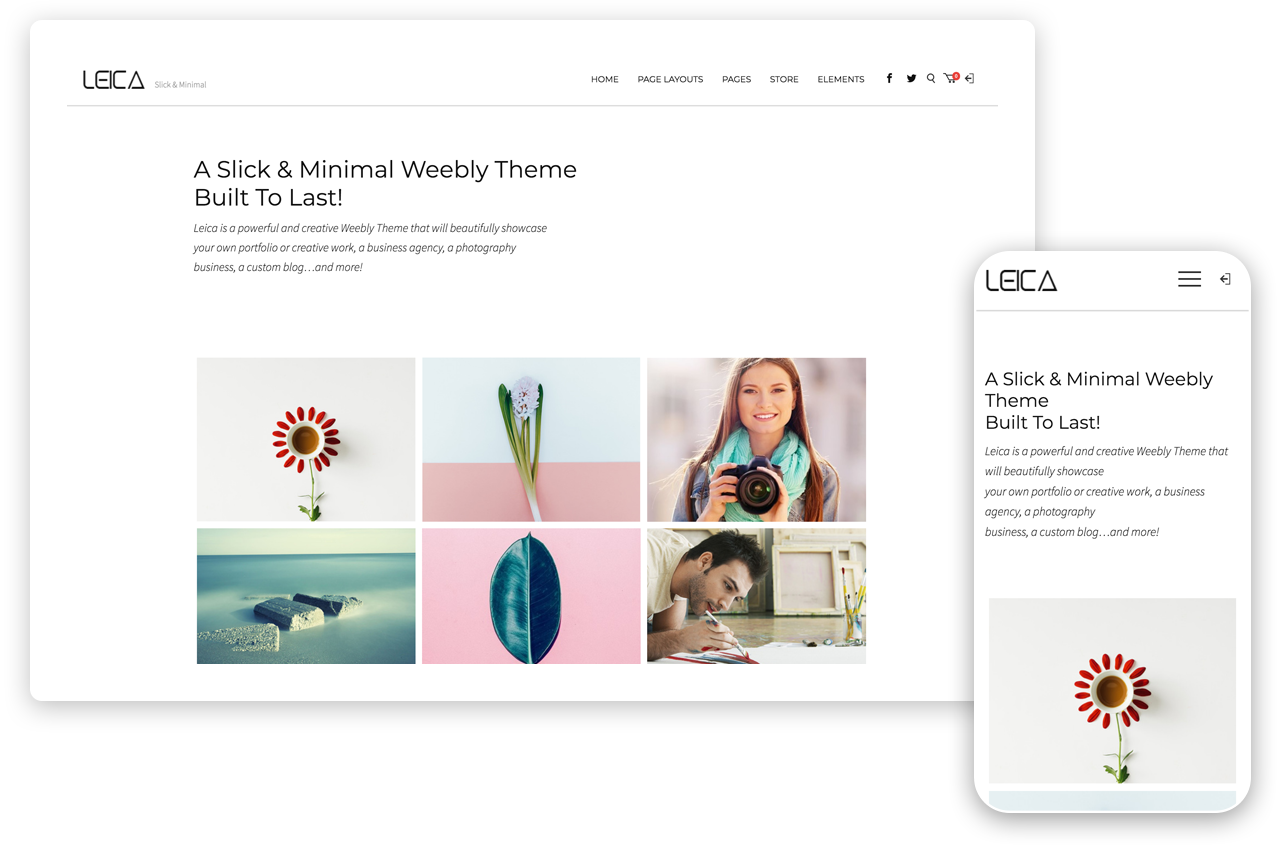 Leica Weebly Theme