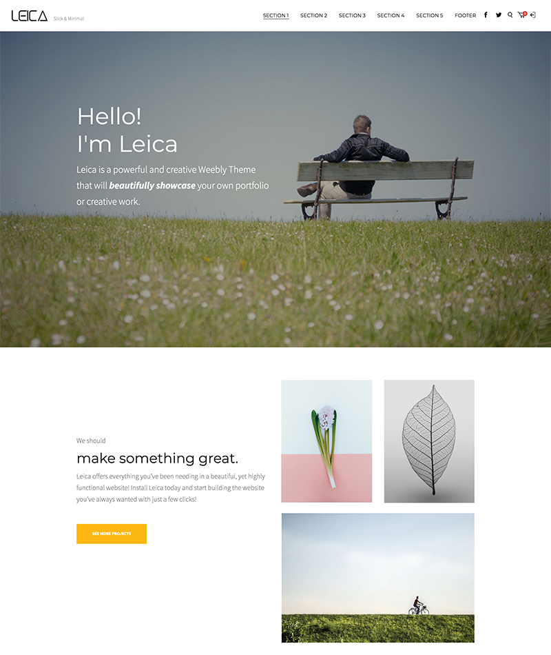 Leica One Page Layout 