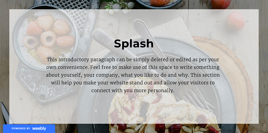 Monarch Splash Layout (Blank layout)