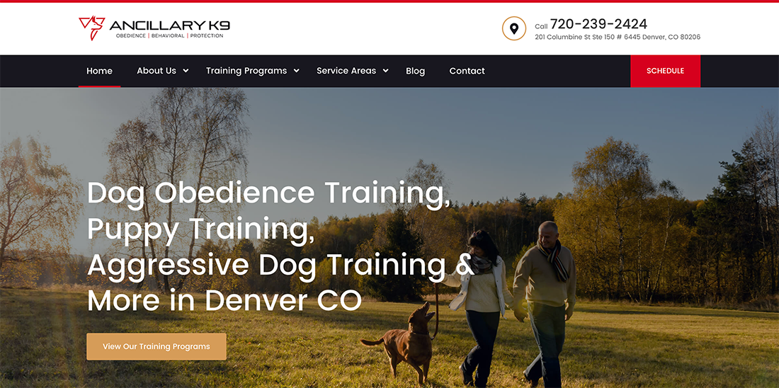 Proven-Denver-Dog-Training-Program-Ancillary-K9 Ancillary Dog Service Website Example