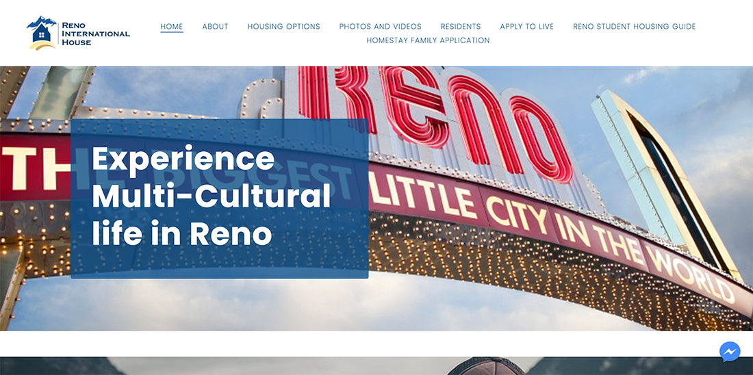 Serene Example Reno International House Website