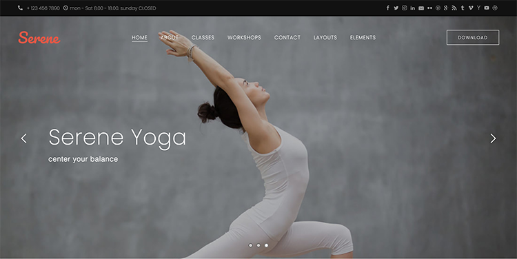 Linen Landing Page Layout