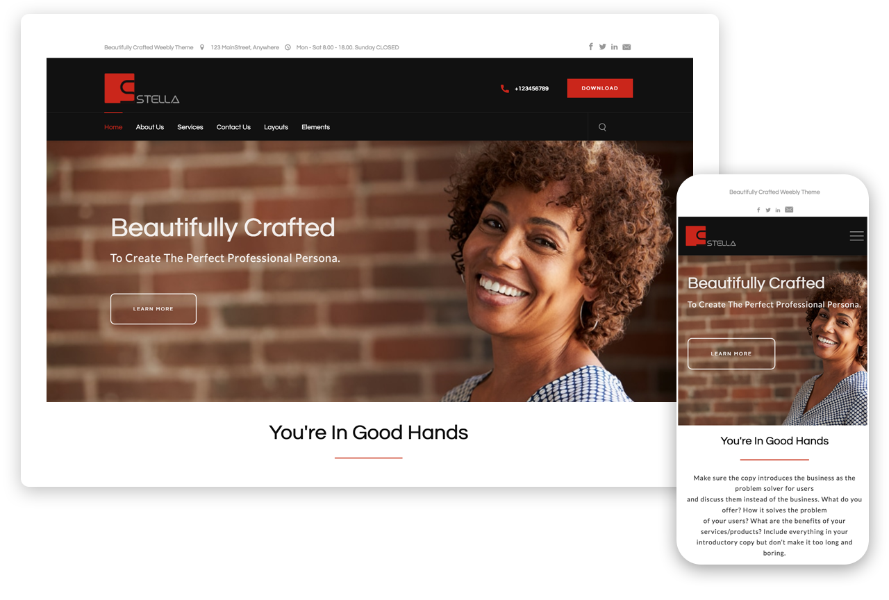 Stella Weebly Theme For Services