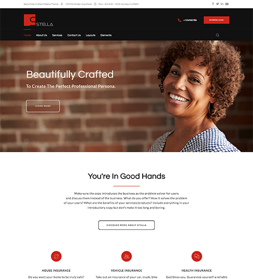 Stella Weebly Theme Design