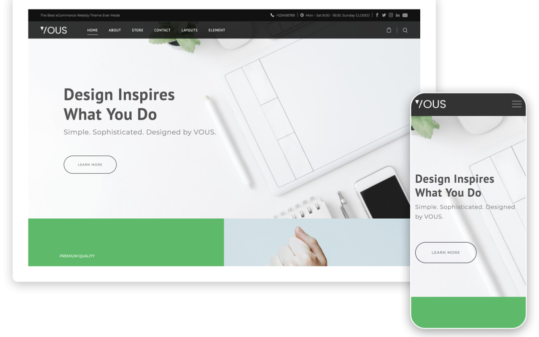 VOUS Weebly Store Theme