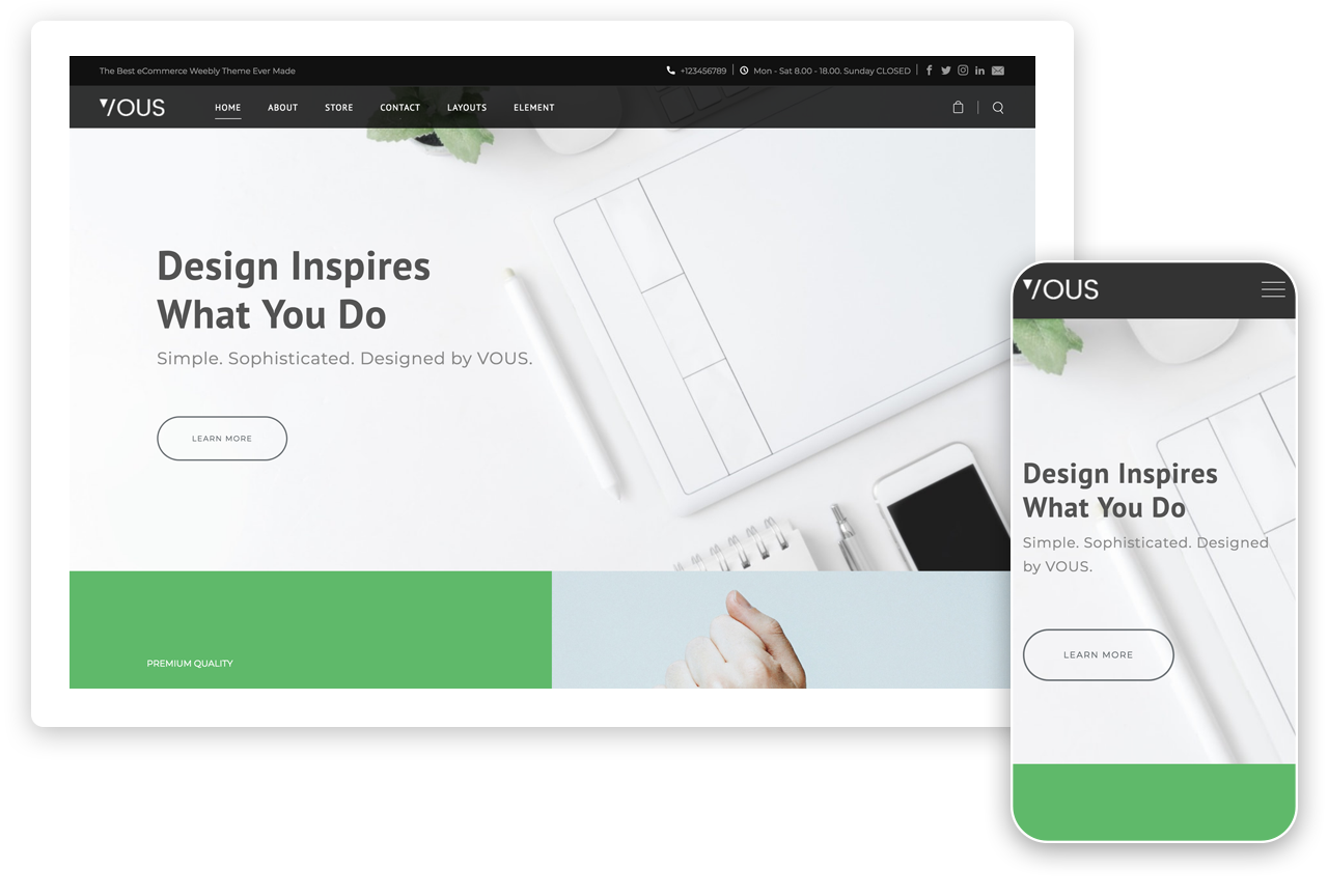 Vous Weebly Store Theme