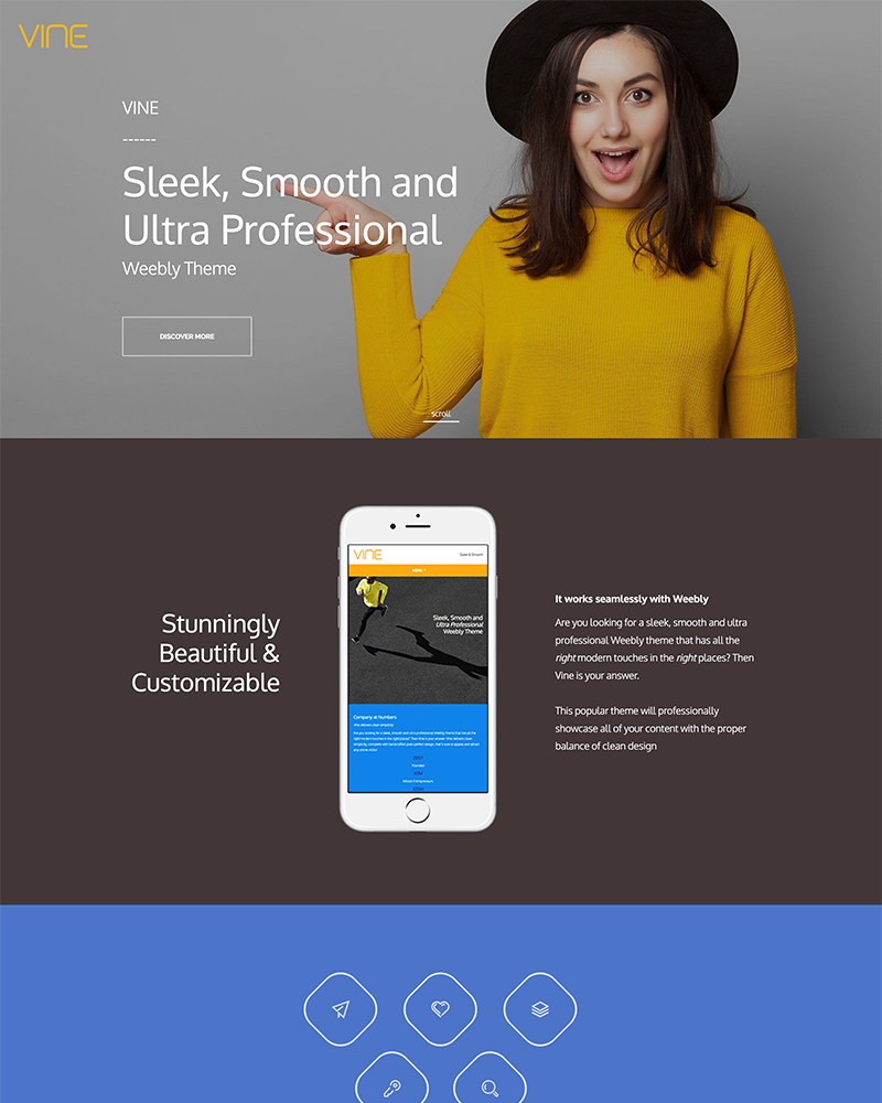 Vine Landing Page Layout