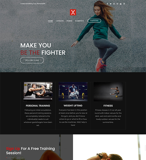 X Weebly Theme Design