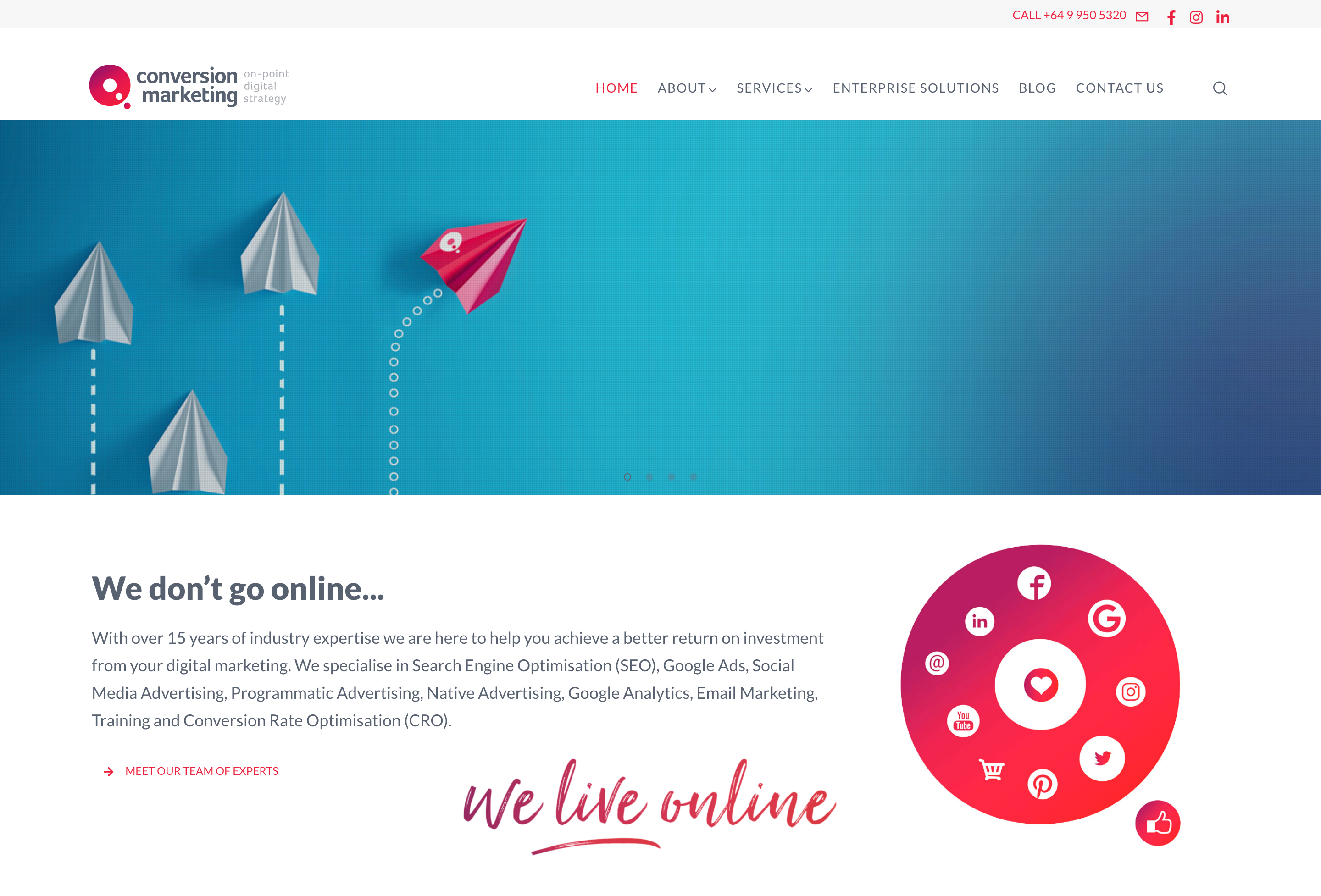Weebly Example Of Digital Marketing Agency